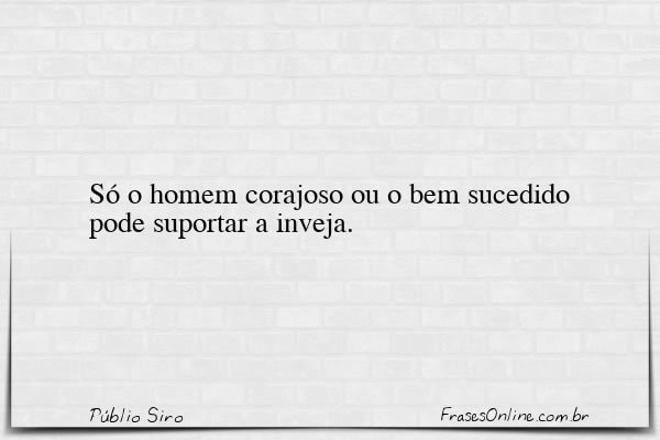 Frase de Públio Siro