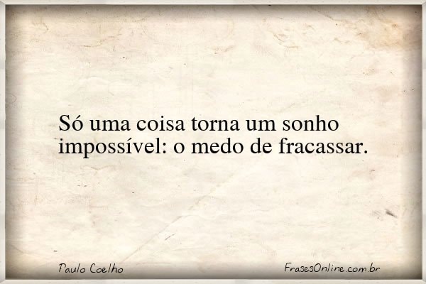 Frase de Paulo Coelho