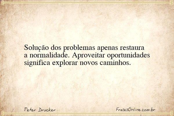 Frase de Peter Drucker
