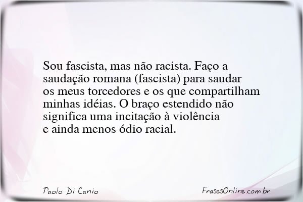 Frase de Paolo Di Canio