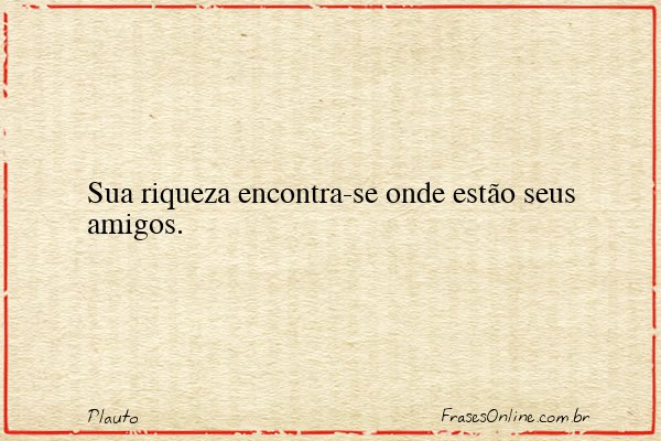 Frase de Plauto