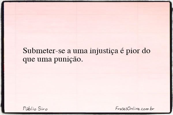 Frase de Públio Siro