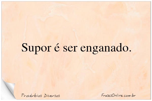 Frase de Provérbios Diversos