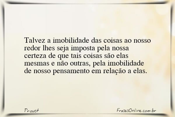 Frase de Proust