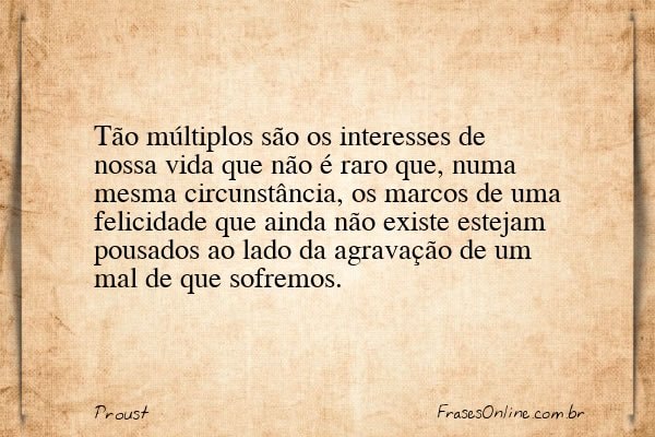 Frase de Proust
