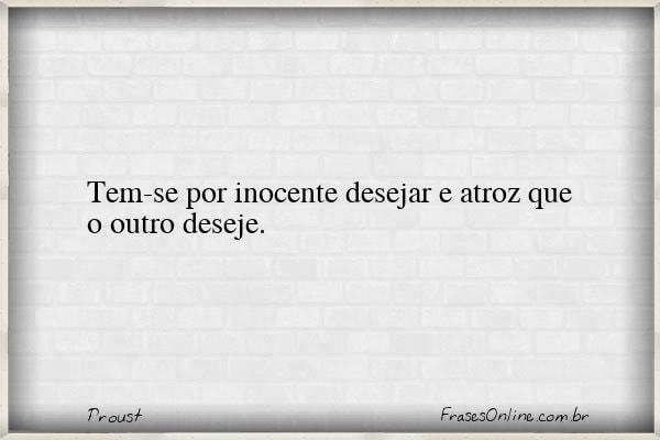 Frase de Proust
