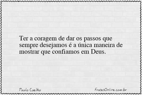Frase de Paulo Coelho
