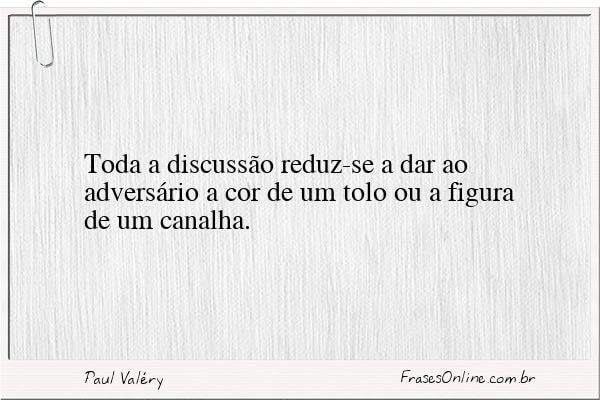 Frase de Paul Valéry