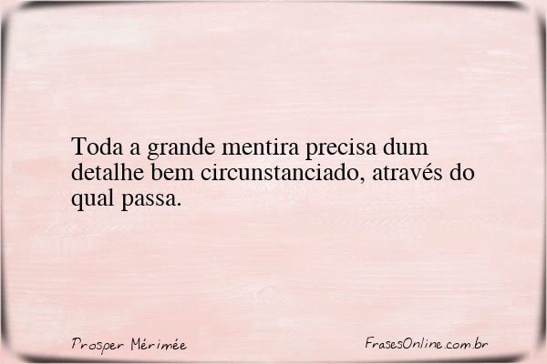 Frase de Prosper Mérimée