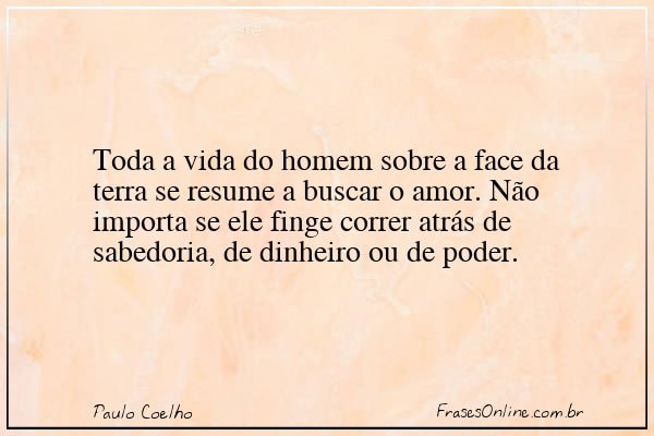 Frase de Paulo Coelho