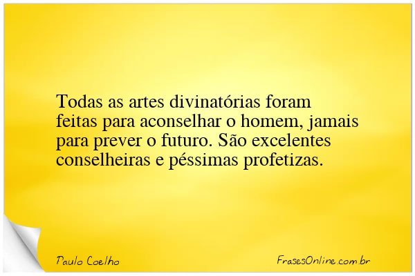 Frase de Paulo Coelho