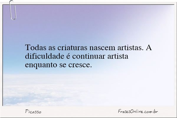 Frase de Picasso