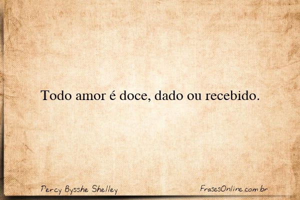 Frase de Percy Bysshe Shelley