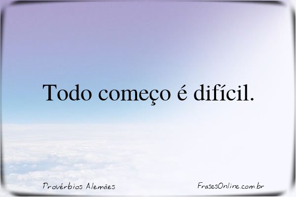 Frase de Provérbios Alemães