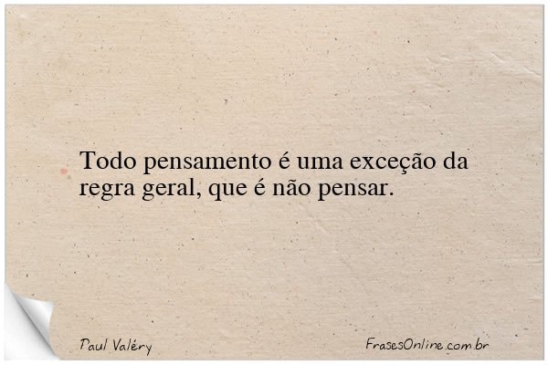 Frase de Paul Valéry