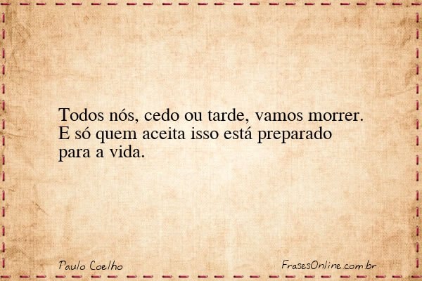 Frase de Paulo Coelho