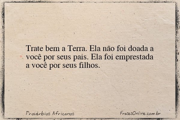 Frase de Provérbios Africanos