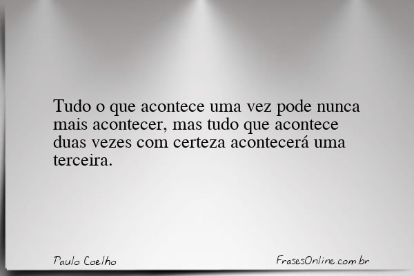 Frase de Paulo Coelho