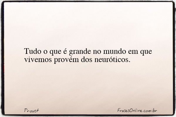Frase de Proust