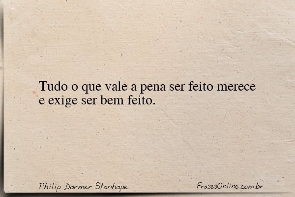 Frase de Philip Dormer Stanhope