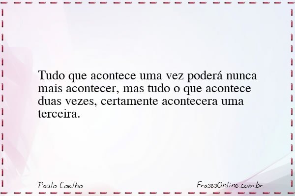 Frase de Paulo Coelho