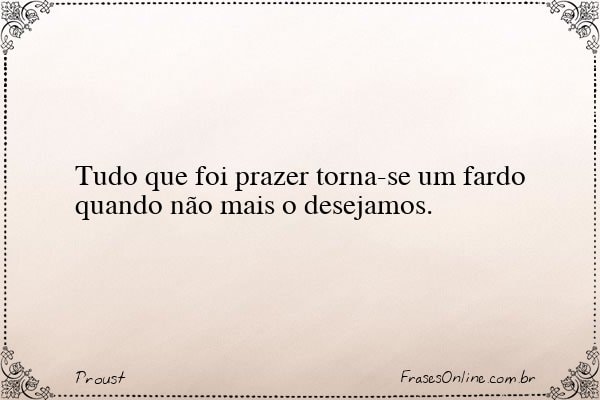 Frase de Proust