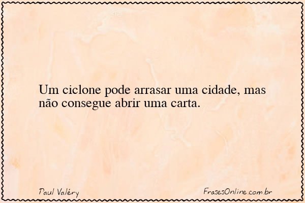 Frase de Paul Valéry