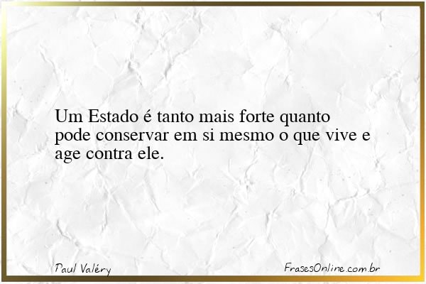 Frase de Paul Valéry