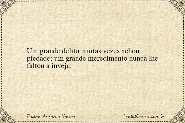 Frase de Padre Antônio Vieira