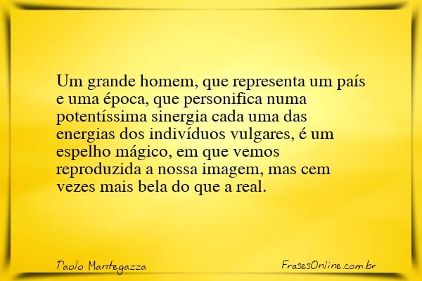 Frase de Paolo Mantegazza