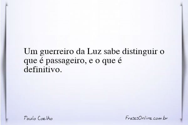 Frase de Paulo Coelho
