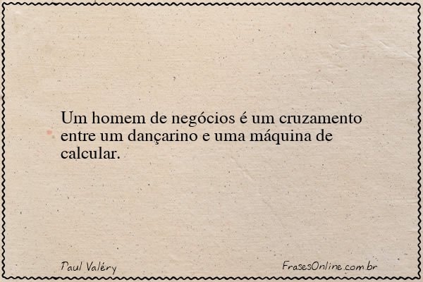 Frase de Paul Valéry