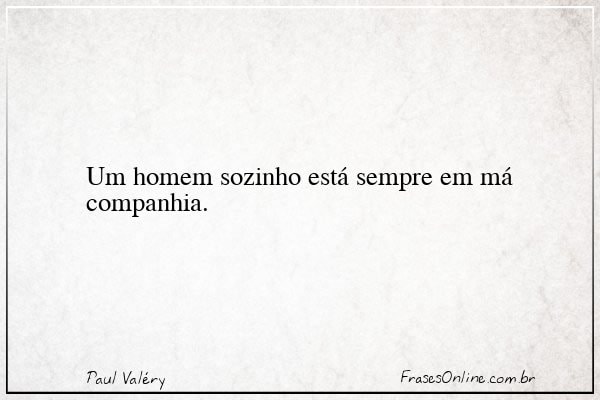 Frase de Paul Valéry