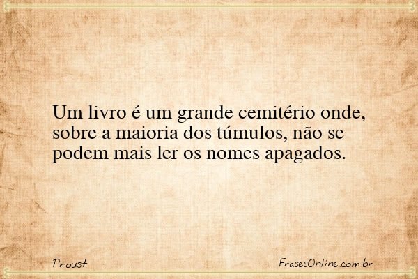 Frase de Proust