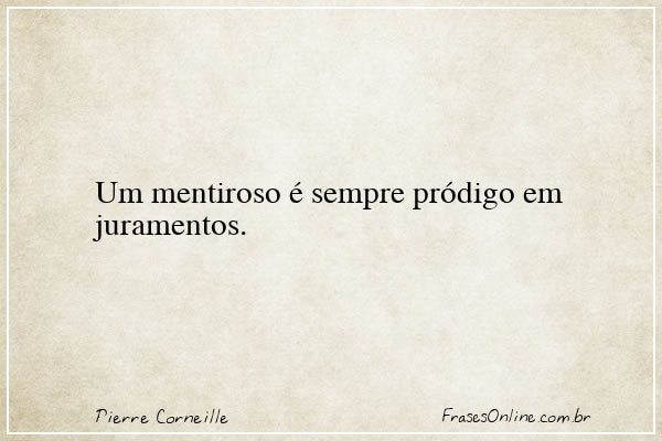 Frase de Pierre Corneille