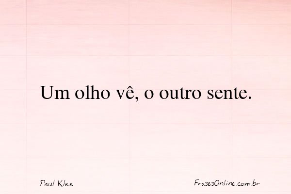 Frase de Paul Klee