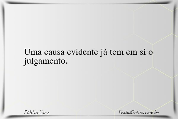 Frase de Públio Siro