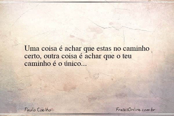 Frase de Paulo Coelho
