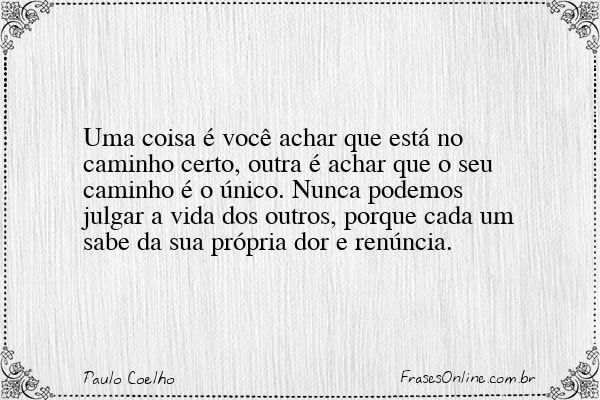 Frase de Paulo Coelho