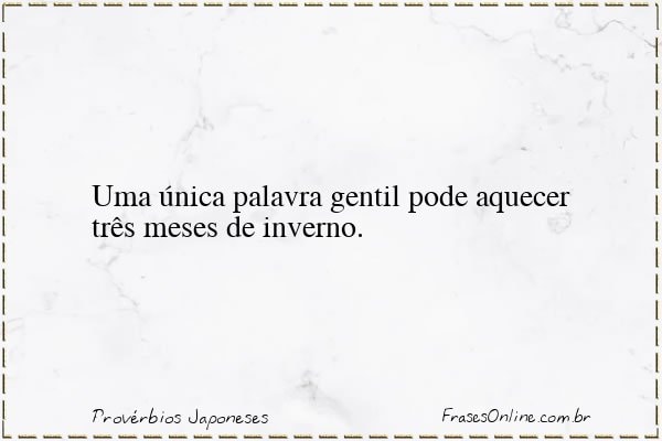 Frase de Provérbios Japoneses