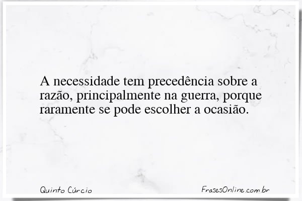 Frase de Quinto Cúrcio