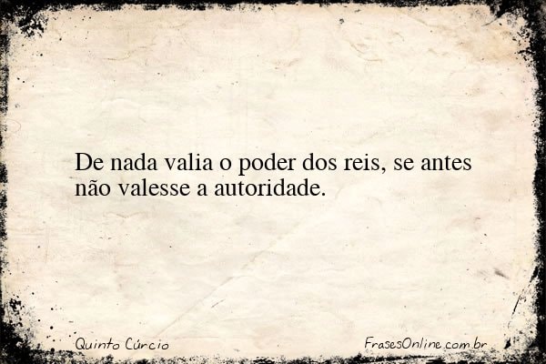 Frase de Quinto Cúrcio