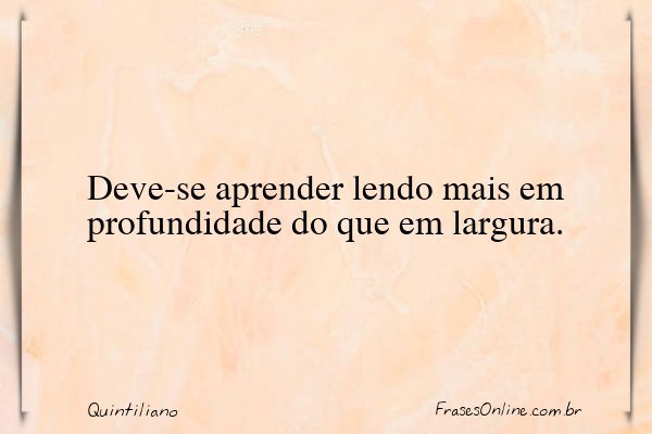 Frase de Quintiliano