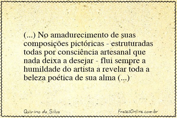 Frase de Quirino da Silva