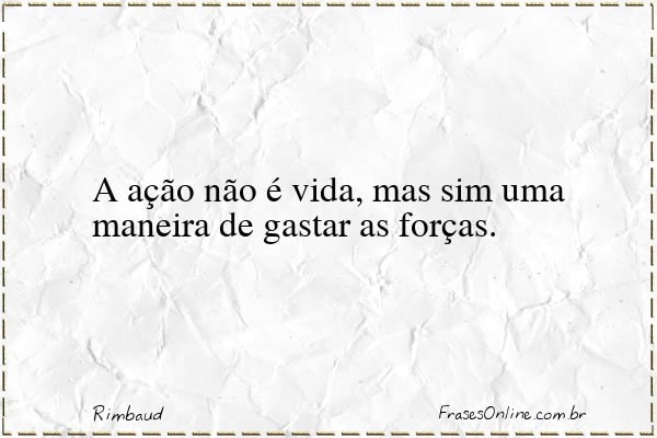 Frase de Rimbaud