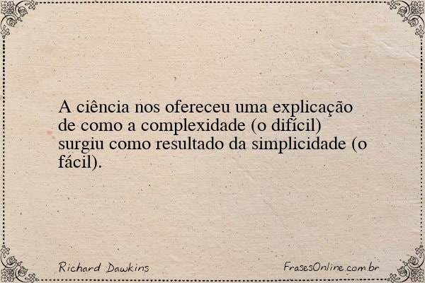 Frase de Richard Dawkins