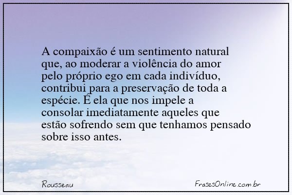Frase de Rousseau