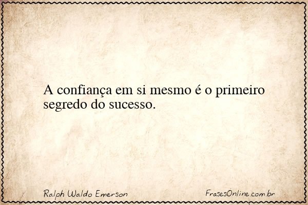 Frase de Ralph Waldo Emerson