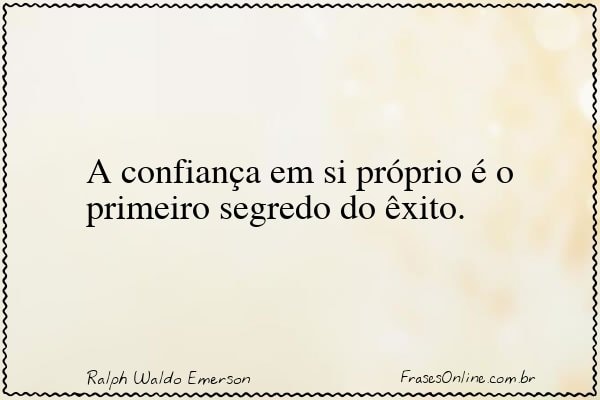 Frase de Ralph Waldo Emerson
