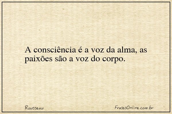 Frase de Rousseau